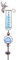 MUMTOP Pluviomètre d'extérieur résistant au gel, 91,4 cm en verre craquelé pour pelouse, cour et jardin