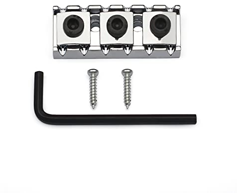 SAPHUE 42 mm Gitarre Tremolo Bridge Sicherungsmutter 1-11/16 Zoll für Floyd Rose Style E-Gitarre Tremolo Bridge Lock System (Chrom)
