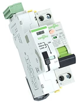 magnetotermico Tipo A 6KA 1. 8mm. 6A 10A 20A 25A 32A 3 0. ma 1p + n Interruttori Automatici di Perdita di Controllo remoto di richiamo Automatico con (Size : AC220V-30mA, Color : C25)