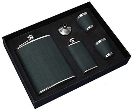 Hip Flask 8oz Whisky Cups Liquor Flagon 304 Stainless Steel Alcohol Vodka 2 Pc Bottle with Mini 1oz Hip Flask Gift Hip Flasks for Women