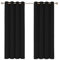 Ev Dekor® EVCRTN01 Thermal Blackout Curtains for Bedroom, Offices, Hotels Windows 90(228cm) Wide X 54(137cm) Long, Black - 2 Panels with Tie Backs