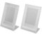 Selbststehender Fotorahmen, Geneigter Fotorahmen, Schreibtisch, Einfache Bedienung, L-Form, 2 Stück für Mini 12 11 9 8 7 (Transparent)