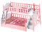 Toyvian Miniatur-Etagenbett 1 Puppenhausmöbel im Maßstab Puppenhaus-Hochbett Feengarten Spielzeuge Ornament Mini-Etagenbett Mini-Hausaccessoire Baby Modell Suite Kopfkissen Blatt Plastik