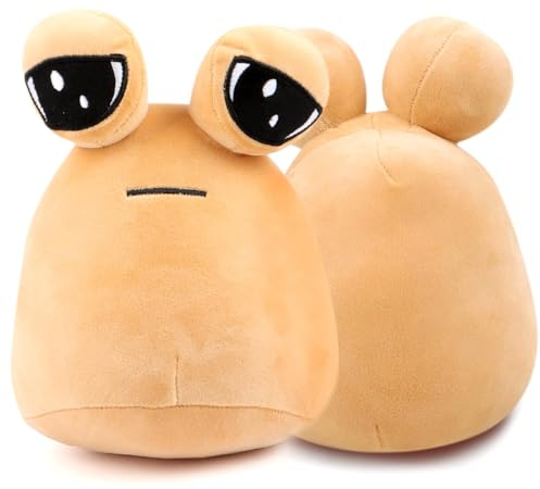 GWAWG Alien Pou Plüschtier, 22cm/8.6inch My Pet Plüsch Puppe, Niedliches Geschenk für Fans, Geburtstag Weihnachten