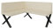 FURNISTAR Eckbank Akiko Metal X - Eckbankgruppe für Ihrem Esszimmer, Küche modern, Sitzecke, Essecke. Perfekt für Küche, Büro und Rezeption. Solide und Starke Verarbeitung. (142x168-Links-Soft18)