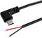 Male Type C to 2 Pin Extension Cord USB C Pigtail 2Pin Power Cable Line 22AWG Support 5V 3A Charge for Electronics