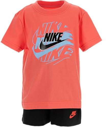 Nike Baby - Jungen B NSW ON THE MOVE JRSY SET, Schwarz, 2 Jahre EU