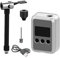 rockible Bike Electric Air Pump, Mini Tire Inflator Portable Air Compressor Mini Bike Tire Pump for Road Bike Cycling Mountain Bike, Black