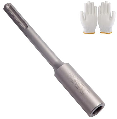 SDS Max – Tournevis de tige de terre pour tiges de terre de 1,6 cm et 1,9 cm, tournevis robuste pour marteau perforateur, compatible avec les perceuses rotatives Bosch, Dewalt, Hilti, Milwaukee, etc.