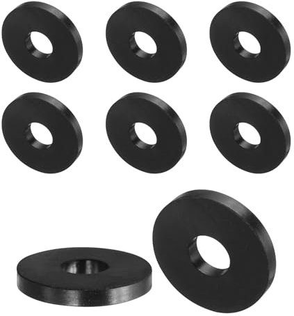 QUARKZMAN 8pz Distanziali Gomma 40mm OD, 12mm ID, 5mm Altezza Distanziatore Rotondo Antivibrazioni Boccola Anelli Tenuta Rondelle Spessa per Accessori Auto Domestici