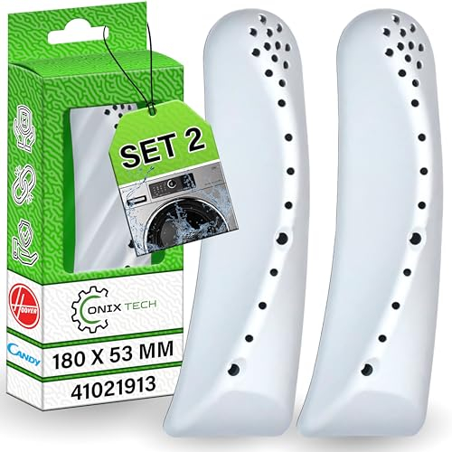 2 Piezas Aleta de Tambor de Lavadora 180x53 mm con Código Original 41021913 para Candy para Hoover - Garantía de 5 Años - ONIX TECH