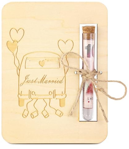 TAKULA Hochzeitsgeschenke für Brautpaar- Just Married Geschenk,Geldgeschenke Hochzeit Hochzeitsgeschenke Geld,Hochzeitsgeschenke Ideen Geld