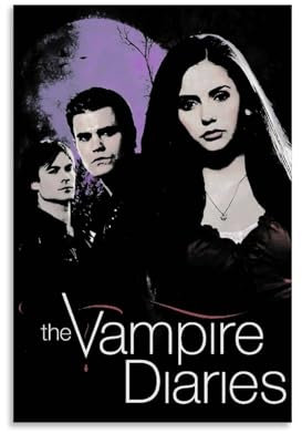 ijshndgn The Vampire Diaries Poster Vintage Art Cover Room Decor Aesthetic for Bedroom Living Room Walls Aesthetic Poster 12x18inch(30x45cm) Unframe-style