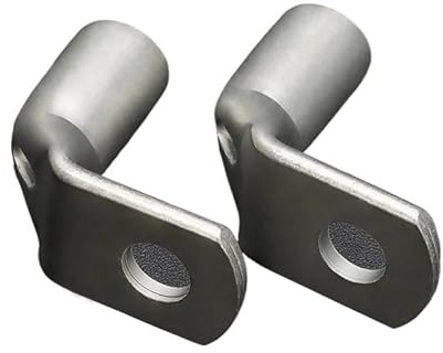 10/50pcs l L-type Wire Termina Right Angle 90 Degree Bend Nose T6/10/16/25-4/6/8/10 Tinned Copper Cable Connector Crimp Lugs(T6-5,10pcs)