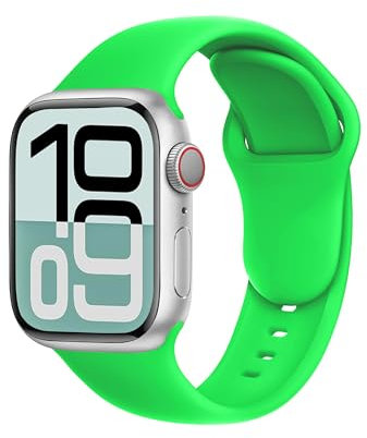 SRena SBC1A for Cinturino Apple Watch 38 40 41 42 44 45 46 mm,Ultra e Ultra 2,SE,Serie 7/8/9/10 - Compatibile con Tutti i Modelli,Verde Fluorescente