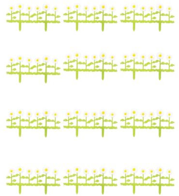 URBN GARDEN Set mit 4 8 12 flexiblen Raseneinfassungen für Garten, Rasen, Graseinfassung, Lattenrost, Kunststoff, Wandzaun, dekorativer grüner Zaun, Holzoptik, Pflanze, Blumenbeet, Terrasse, Auffahrt,