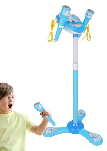 Children's Microphone with Stand - Karaoke Machine with Music,Microphone Toys with Stand, Karaoke Machine Microphone, Interactive Musical Toys for Kids, Boys, Girls