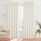 PONY DANCE Leinenoptik Gardinen Halbtransparent Wohnzimmer Gardinen mit Kräuselband 2er Set H 300 x B 140 cm Leienvorhang Boho Style Vorhänge mit Haken für Schienensystem, Creme