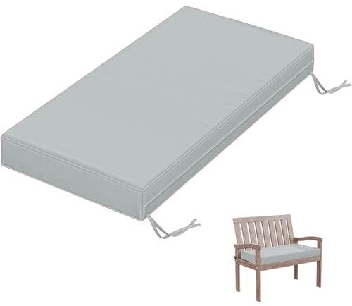 WLXFF 5cm Dicke Wasserfest Bankkissen Bankauflage rutschfeste bankkissen sitzbank Polster Wasserdicht sitzbank Kissen sitzkissen Bank sitzpolster Bank für Gartenbank, Terrasse, Esstisch,No1,80X35X3CM