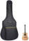 Trrymbbe Borsa per chitarra da 41 pollici di chitarra acustica morbida con 2 tasche di imbottitura spessa 5 mm Resistente all'acqua resistente alla custodia per gigo