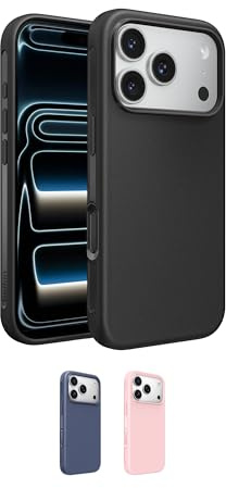 Belkin SheerForce Protect MagSafe Compatible iPhone 17 Pro Case with Slim Design & Anti-Scratch Treated Coating - Magnetic, Transparent, & Shockproof Protective iPhone Case - Black