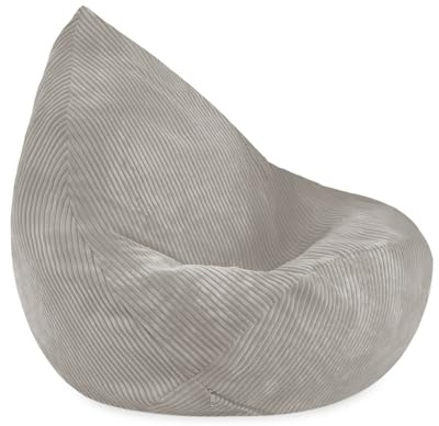 MISIOO Kinder Sitzsack Cord Premium, Ergonomischer Kinderstuhl Ab 12 Monaten, Bequeme Sitzsäcke fürs Kinderzimmer, Weicher Sitzsack Kinderzimmer Mit Leichter Styroporfüllung