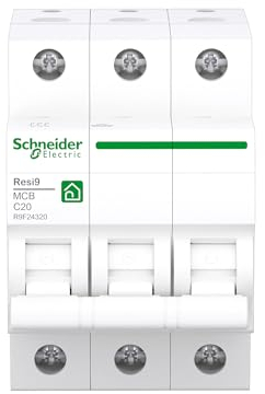 Schneider Electric Disjoncteur RESI9 3P 20A C 6KA R9F24320