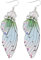 Holibanna Butterfly Wings Ohrringe FüR Hochzeiten Tiermotiv Ohrstecker Realistische SchmetterlingsflüGel Ohrschmuck FüR Dekoration 8 Cm