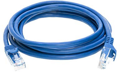 Cat6 1.5M Network Ethernet Patch Cable, 550Mhz Internet Wire, Compatible with PC, Laptop, Modem, Router, TVs, Printer Cord, Consoles for Home and Office, Blue