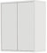 Inbagno Pensile sospeso Lavanderia Bagno Multiuso, L. 60 x P. 30 x H. 72 cm, 2 Ante con Apertura Push, Linea Way (Bianco Lucido)