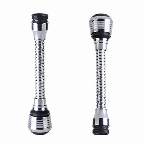 2Pcs Universal Faucet Extenders - Flexible Tap Extensions with Adjustable Nozzle Spouts and Filters for Bathroom and Kitchen