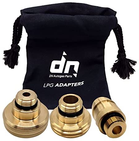 Gomet DN Autogas Parts - Set di adattatori M22 per serbatoio auto GPL GPL per tutta Europa ACME DISH EURONOZZLE con borsa