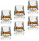 Earnmore Whiskygläser, drehbar, Dekompression, altmodische Whiskygläser, Bar-Whiskygläser, Stil, Gläser für Bourbon, Gläser für Scotch, Rum-Gläser (160ml, 6pack Hammer)