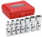 CASOMAN Universal-Flex-Steckschlüssel-Set, 1/4-Zoll-Antrieb, SAE, 3/16 Zoll bis 9/16 Zoll, 6-kant, CR-V, Schwenkkopf, 360-Grad-Zugang, 7-teilig