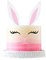 Gyufise Osterhase Tortenaufsatz mit Wimpern Ostern Party Kuchen Dekoration Zubehör für Geburtstag Party Hochzeit, Babyparty Frühling Eater Party Dekorationen
