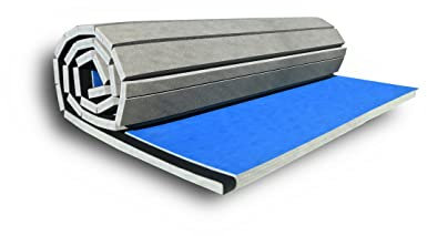 British Martial Arts Foam Mats MMA & Jiu Jitsu Mats 6m x 1.5m x 4cm in Blue | Light Weight XPE Gym Mat | Foam Floor Mats for Gym & Home | Suitable for all Martial Arts | Roll Out Mat |