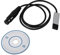 Gavigain Adattatore da USB a DMX Controller Adattatore da Mini USB a Interfaccia DMX DMX512 Controller per Luci da Palcoscenico per Computer Controller per Luci Dimmer