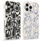 Pnakqil 2 stück Handyhülle für Apple iPhone 15 Pro Max 6.7,Hülle Lustiges Verdrehtes Lächeln Face Grimace Bemaltes Muster süß Aesthetic Mädchen Silikon Schutzhülle Tasche Schön Kameraschutz Case