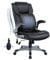 COLAMY High Back Executive Office Chair- Ergonomic Home Computer Desk Leather Chair with Padded Flip-up Arms, Adjustable Tilt Lock, Swivel Rolling Chair for Adult Working Study, Black