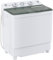 Sustainova Portable Washing Machine Twin Tub 9.9 Lbs Capacity, (7.7 Lbs) and Spinner(2.2 Lbs) Combo Mini Compact Laundry Washer for Home, Apartment, Camping, RVs and Dorms, Black/White