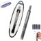 JOPWUE Fountain Pen Retractable, 0.38mm Ink Transparent Barrel Includes 5 Refillable Ink Cartridges, Pressable Medium Nib Fountain Pen Erasable, Smooth Writing for Journaling Doodling (Black)