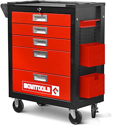 Servante d'atelier 5 tiroirs + accessoires - Movitools