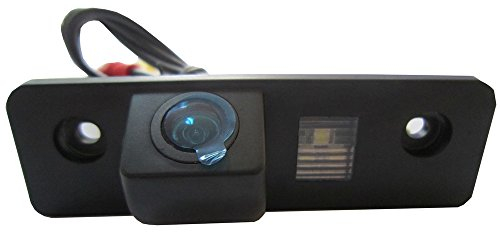 Kalakass 12V HD CCD Rückfahrkamera für Auto Nummernschild mit 170 Grad Weitwinkel-Objektiv Nachtsicht wasserdichte IP67 Einparkhilfe für VW Skoda Octavia Roomster Tour Fabia