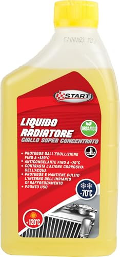 Start - Massima Protezione -70°C con Liquido radiatore Giallo per Motori in Alluminio ad Alte Prestazioni