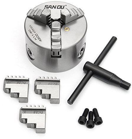 EsportsMJJ Sanou 3 Backen Drehbank Chuck K11-80 80Mm Manual Chuck Selbstzentrierende Drehbank-Teile