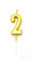 Gifts 4 All Occasions Limited Shatchi Gold 2 Number Candle Birthday Anniversary Party Cake Decorations Topper