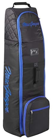 MacGregor VIP-Golftasche mit Rädern, Unisex, hochwertige Reisetasche zum Schutz der Ausrüstung, Schwarz/Königsblau, Einheitsgröße