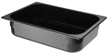 HENDI Eiscreme Behälter Polykarbonat, geeignet für alle Geschirrspüler, 5L, 360x250x(H)80mm, Polycarbonat, Schwarz