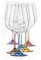 Bohemia Rotweingläser Kristall, Weinglas mehrfarbig, Model Spectrum, mehrfarbig, 550 ml, 6er Set