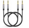 MaGeek 3.5mm Audio Aux Cables, (2-Pack, 2.0m / 6.6 ft) Long Male to Male Auxiliary Audio Cables for Beats Headphones, iPod, iPad, Car Stereo, or any Audio Device with 3.5mm Aux Port